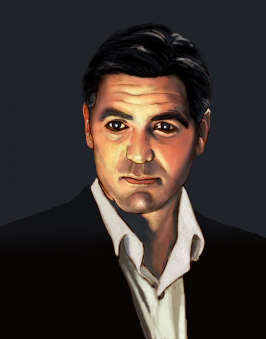 portrait-de-georges-clooney